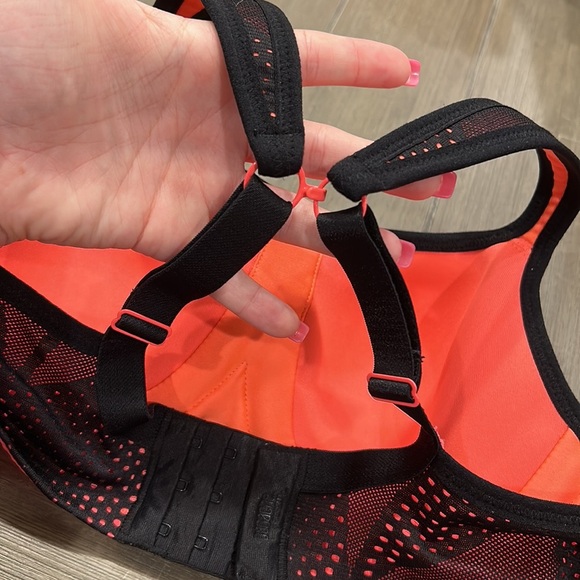 Panache Black & Coral Sport Bra - Picture 6 of 10